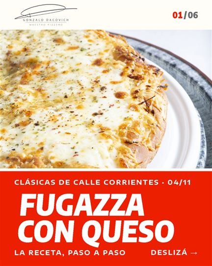 Portada del carrusel Fugazza con Queso