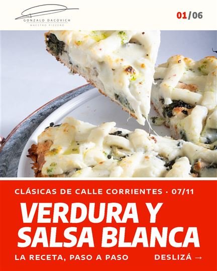 Portada del carrusel Verdura y Salsa Blanca