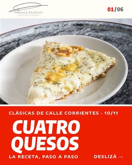 Portada del carrusel Cuatro Quesos